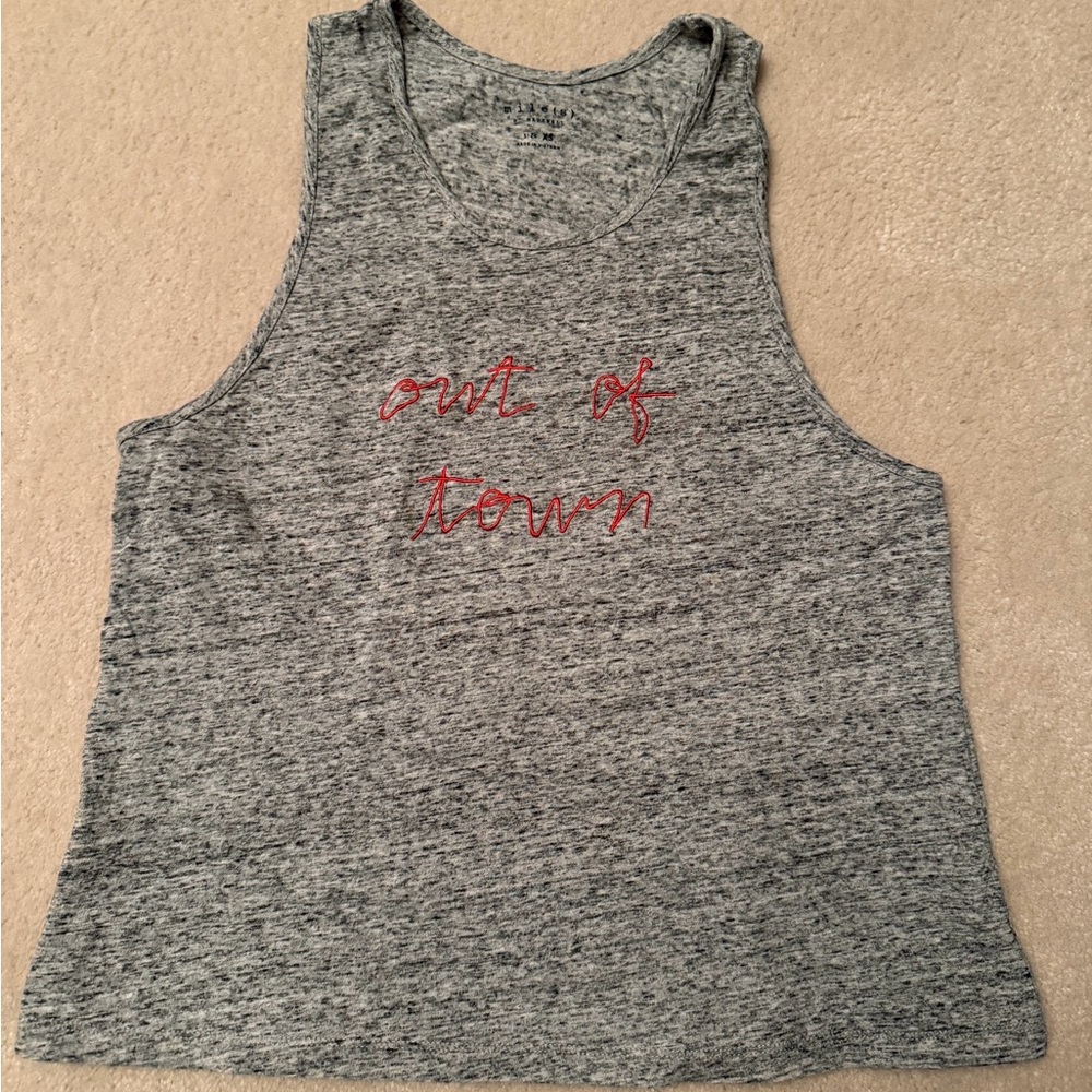Madewell Gray Speckled Tank Top